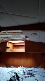 Feld der Freude: Lackierarbeiten im Schiff.