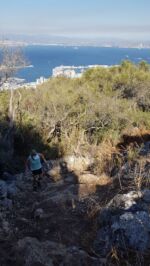 Wanderweg zum Upper Rock. Bergschuhe funktionieren noch...