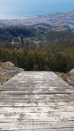 Startrampe für Gleitschirmflieger.