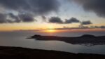 Sonnenuntergang über La Graciosa vom Mirador del Rio.