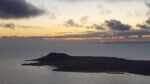 Sonnenuntergang über La Graciosa vom Mirador del Rio.