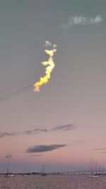 Raketenstart (Space X) vom Ankerplatz vor Titusville