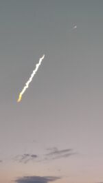 Raketenstart (Space X) vom Ankerplatz vor Titusville