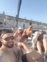 Sundowner auf dem Vorschiff